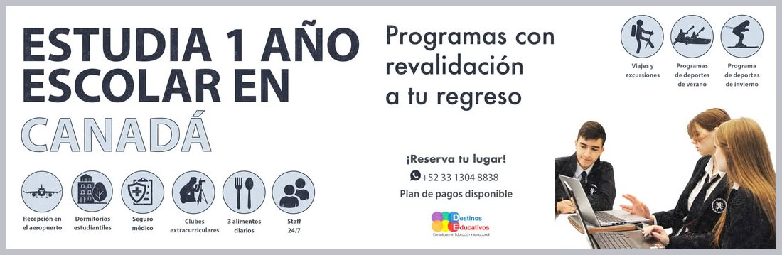 Estudia 1 año escolar en Canadá